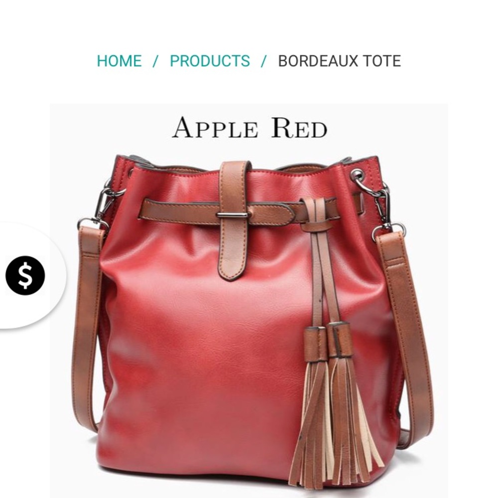 New MDBM.Uk purse, red vegan leather